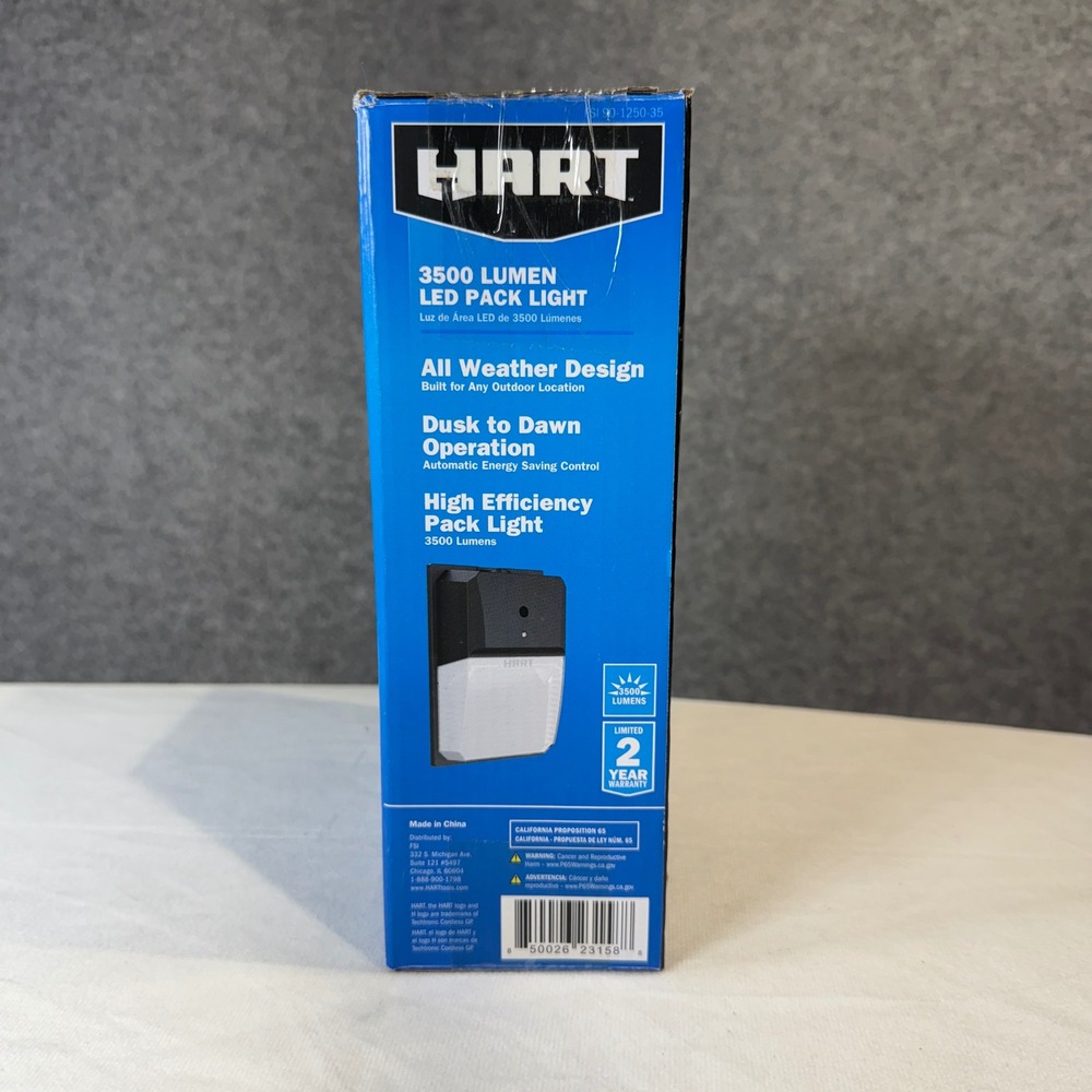 HART 3500 Lumen LED Pack Light All Weather Dusk Dawn‎ Outdoor Security Lighting - Picture 5 of 5